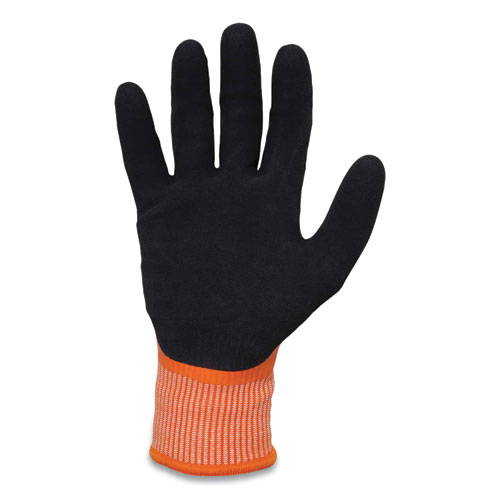 ProFlex 7551-CASE ANSI A5 Coated Waterproof CR Gloves, Orange, Small, 144 Pairs/Carton, Ships in 1-3 Business Days