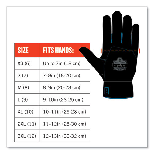 ProFlex 7551-CASE ANSI A5 Coated Waterproof CR Gloves, Orange, Medium, 144 Pairs/Carton, Ships in 1-3 Business Days