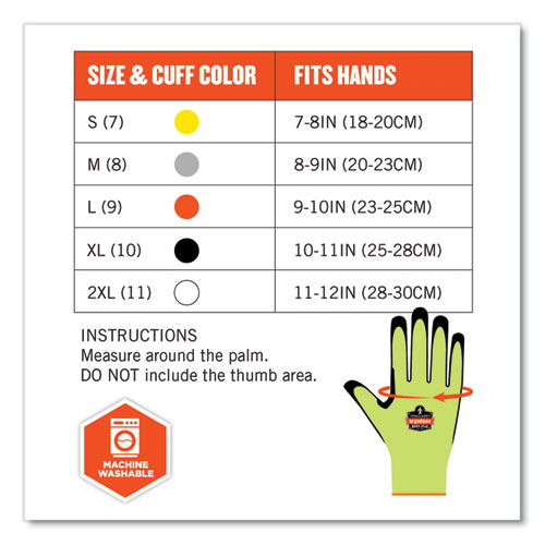 ProFlex 7041-CASE ANSI A4 Nitrile Coated CR Gloves, Lime, Medium, 144 Pairs/Carton, Ships in 1-3 Business Days