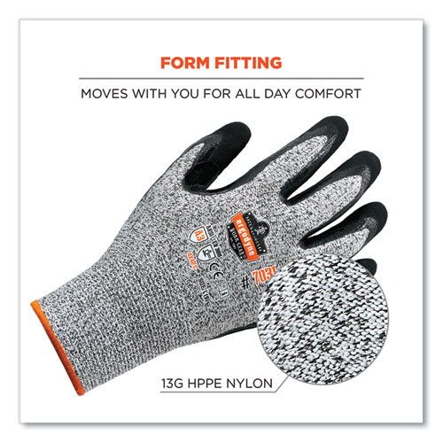 ProFlex 7031 ANSI A3 Nitrile-Coated CR Gloves, Gray, Medium, Pair, Ships in 1-3 Business Days