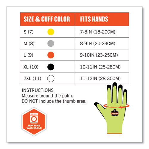 ProFlex 7022-CASE ANSI A2 Coated CR Gloves DSX, Lime, X-Large, 144 Pairs/Carton, Ships in 1-3 Business Days