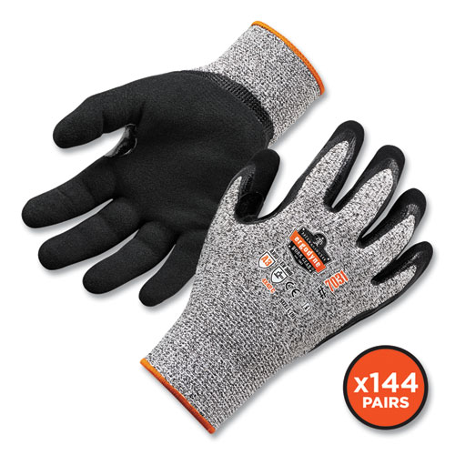 ProFlex 7031-CASE ANSI A3 Nitrile-Coated CR Gloves, Gray, Medium, 144 Pairs/Carton, Ships in 1-3 Business Days