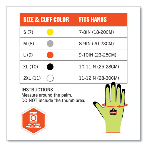 ProFlex 7021-CASE Hi-Vis Nitrile Coated CR Gloves, Lime, X-Large, 144 Pairs/Carton, Ships in 1-3 Business Days
