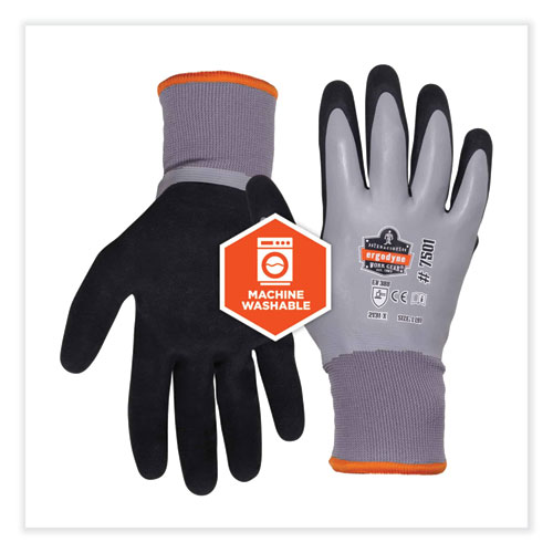 ProFlex 7501-CASE Coated Waterproof Winter Gloves, Gray, Small, 144 Pairs/Carton, Ships in 1-3 Business Days