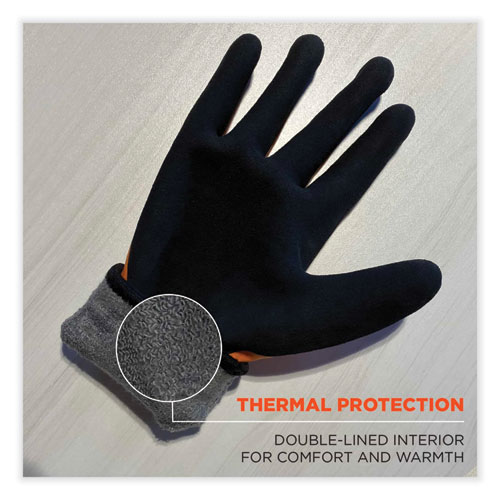 ProFlex 7551 ANSI A5 Coated Waterproof CR Gloves, Orange, Medium, Pair, Ships in 1-3 Business Days