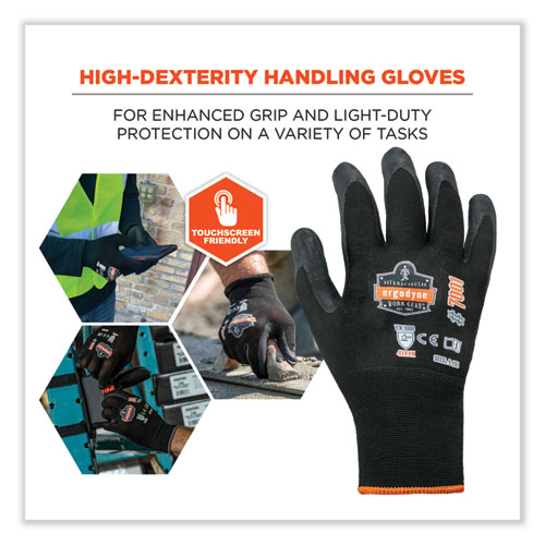 ProFlex 7001 Nitrile-Coated Gloves, Black, X-Large, Pair, Ships in 1-3 Business Days