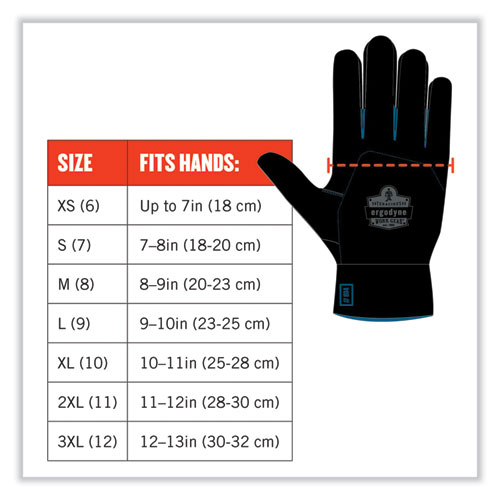 ProFlex 7551-CASE ANSI A5 Coated Waterproof CR Gloves, Orange, Small, 144 Pairs/Carton, Ships in 1-3 Business Days