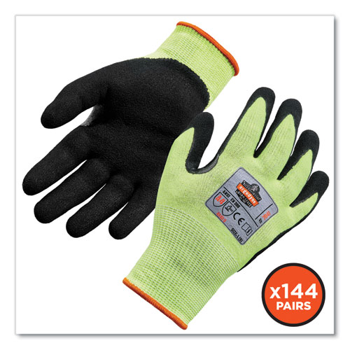 ProFlex 7041-CASE ANSI A4 Nitrile Coated CR Gloves, Lime, Small, 144 Pairs/Carton, Ships in 1-3 Business Days
