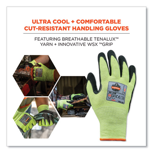 ProFlex 7041 ANSI A4 Nitrile-Coated CR Gloves, Lime, X-Large, Pair, Ships in 1-3 Business Days