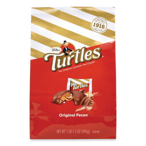 Original Turtle Bites, Original Pecan, 1 lb, 1.5 oz Bag, Ships in 1-3 Business Days