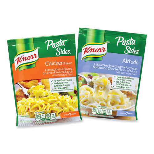 Knorr® Alfredo and Chicken Pasta Sides, 4.4 oz Packet, 8 Packets/Pack, Ships in 1-3 Business Days