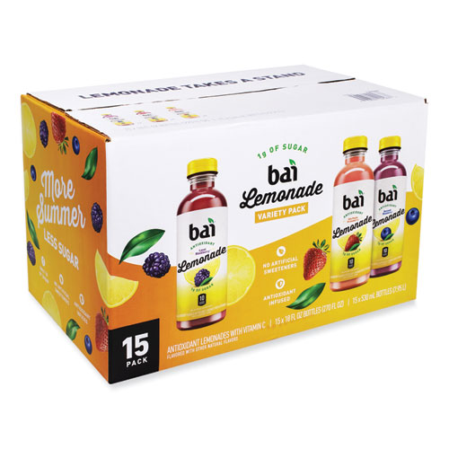 Antioxidant Infusion Lemonade Variety Pack, Assorted, 18 oz Bottle, 15 Bottles/Pack, Ships in 1-3 Business Days