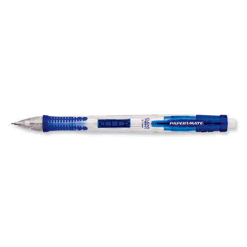 Clear Point Mechanical Pencil, 0.7 mm, HB (#2), Black Lead, Blue Barrel