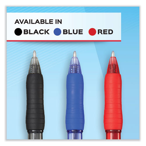 Profile Ballpoint Pen, Retractable, Medium 1 mm, Blue Ink, Translucent Blue Barrel, 36/Pack