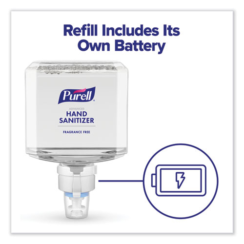 Image of Purell® Es8 Touch Free Hand Sanitizer Dispenser, 1,200 Ml, 5.25 X 8.56 X 12.13, Graphite
