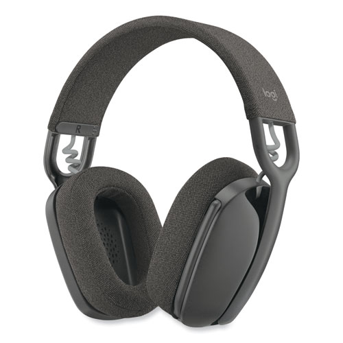 Image of Logitech® Zone Vibe Wireless Binaural Over The Head Headset, Graphite