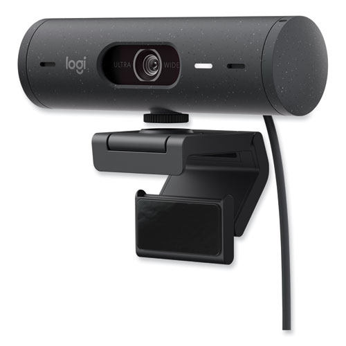 Image of Logitech® Brio 505 Webcam, 1920 Pixels X 1080 Pixels, Graphite