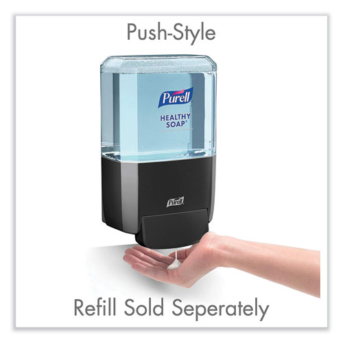 Image of Purell® Es4 Soap Push-Style Dispenser, 1,200 Ml, 4.88 X 8.8 X 11.38, Graphite