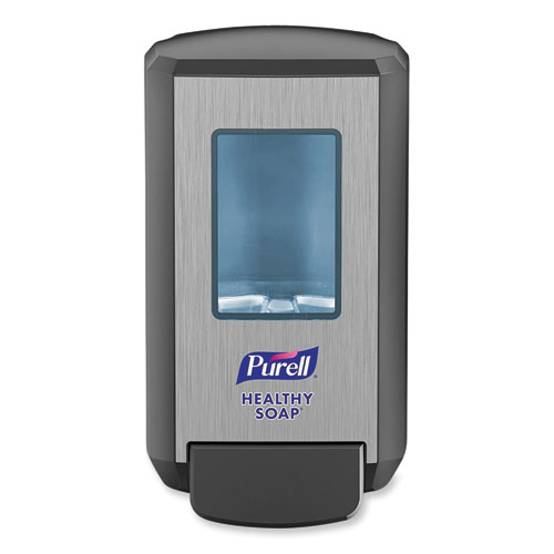 Image of CS4 Soap Push-Style Dispenser, 1,250 mL, 4.88 x 8.8 x 11.38, Graphite