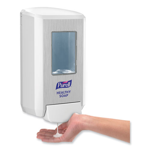 Image of Purell® Cs4 Soap Push-Style Dispenser, 1,250 Ml, 4.88 X 8.8 X 11.38, White