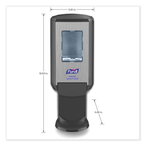 Image of Purell® Cs4 Hand Sanitizer Dispenser, 1,200 Ml, 4.88 X 8.19 X 11.38, Graphite
