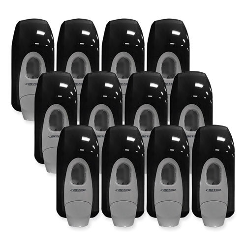 Clario Dispensing System Manual Foam Dispenser, 1,000 mL, 5.11 x 3.85 x 11.73, Black, 12/Carton