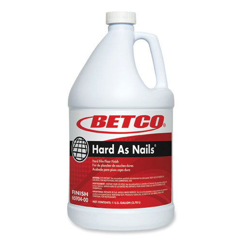 Betco® Hard As Nails Floor Finish, 1 gal Bottle, 4/Carton