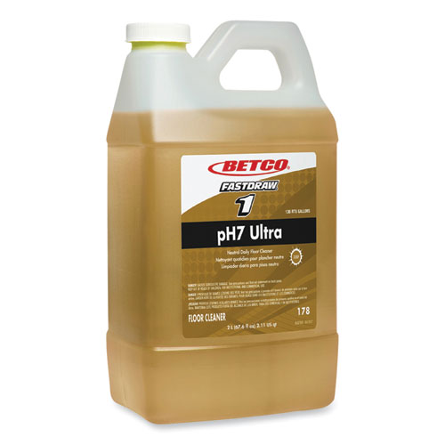 pH7 Ultra Neutral Cleaner, Lemon Scent, 2 L Bottle, 4/Carton