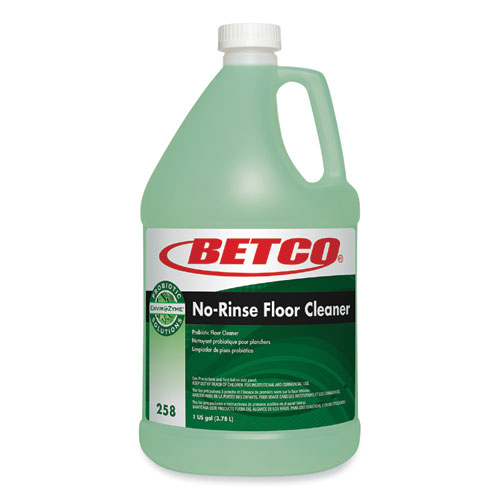 BioActive Solutions No-Rinse Floor Cleaner, Rain Fresh Scent, 1 gal Bottle, 4/Carton