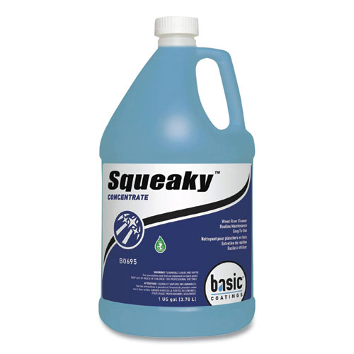 Betco® Squeaky Concentrate Floor Cleaner, Characteristic Scent, 1 gal Bottle, 4/Carton