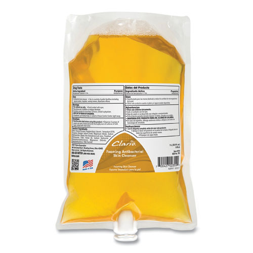 Betco® Antibacterial Foaming Skin Cleanser, Fresh, 1,000 mL Refill Bag, 6/Carton