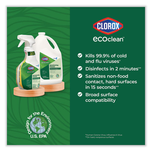 Image of Clorox® Clorox Pro Ecoclean Disinfecting Cleaner, Unscented, 32 Oz Spray Bottle, 9/Carton