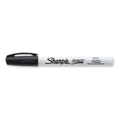 Image of Sharpie® Permanent Paint Marker, Fine Bullet Tip, Black