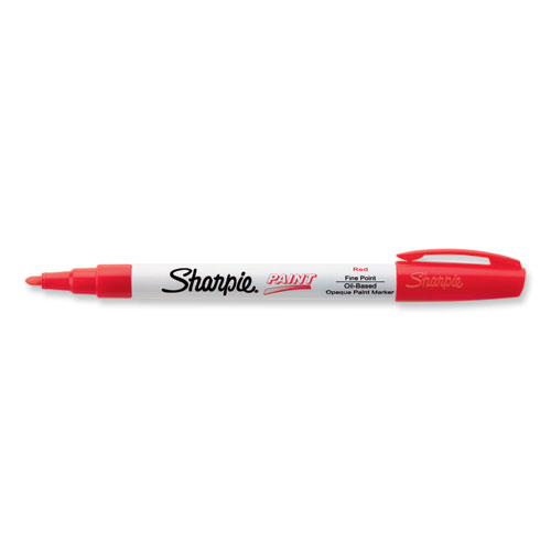 Image of Sharpie® Permanent Paint Marker, Fine Bullet Tip, Red
