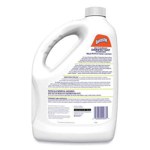 Image of Fantastik® Multi-Surface Disinfectant Degreaser, Pleasant Scent, 1 Gallon Bottle