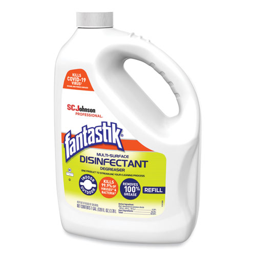 Image of Fantastik® Multi-Surface Disinfectant Degreaser, Pleasant Scent, 1 Gallon Bottle, 4/Carton