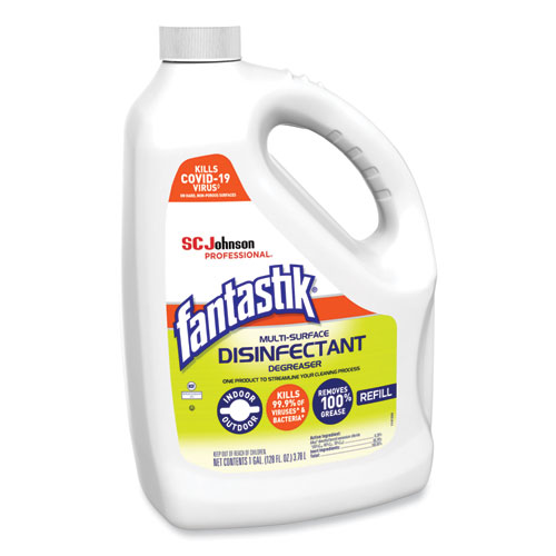 Image of Fantastik® Multi-Surface Disinfectant Degreaser, Pleasant Scent, 1 Gallon Bottle, 4/Carton
