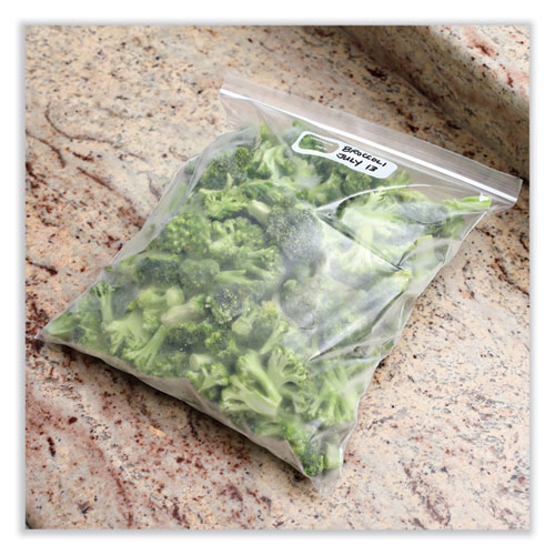 Image of Reclosable Food Storage Bags, 2 gal, 2.7 mil, 13" x 15", Clear, 100/Box