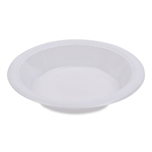 Boardwalk® Hi-Impact Plastic Dinnerware, Bowl, 10 To 12 Oz, White, 1,000/Carton
