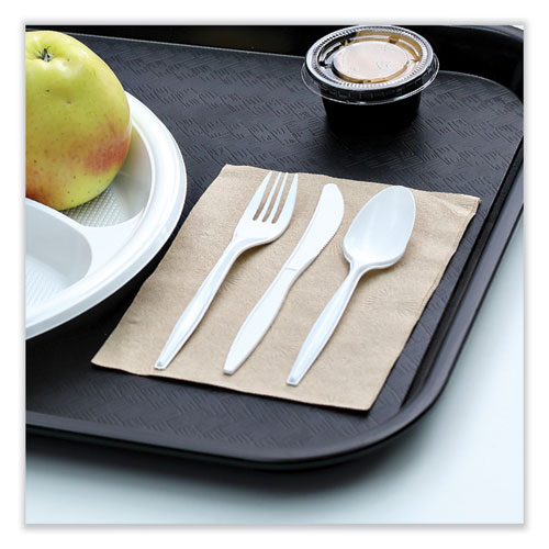 Image of Boardwalk® Mediumweight Wrapped Polypropylene Cutlery, Fork, White, 1000/Carton