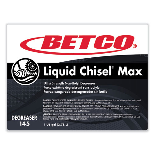 Liquid Chisel Max Non-Butyl Degreaser, Characteristic Scent, 1 gal Bottle, 4/Carton