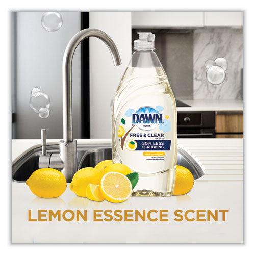 Image of Platinum Liquid Dish Detergent, Lemon Scent, (3) 24 oz Bottles Plus (2) Sponges/Carton