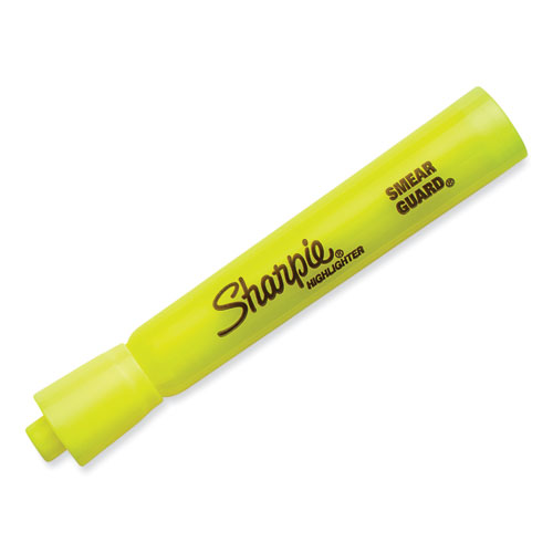 Image of Sharpie® Tank Style Highlighter Value Pack, Fluorescent Yellow Ink, Chisel Tip, Yellow Barrel, 36/Box