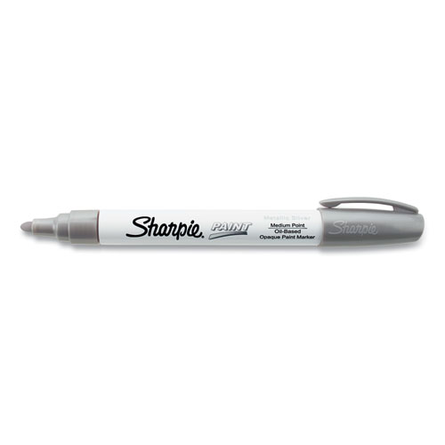 Image of Sharpie® Permanent Paint Marker, Medium Bullet Tip, Silver