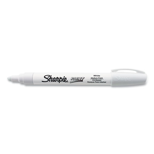 Image of Sharpie® Permanent Paint Marker, Medium Bullet Tip, White