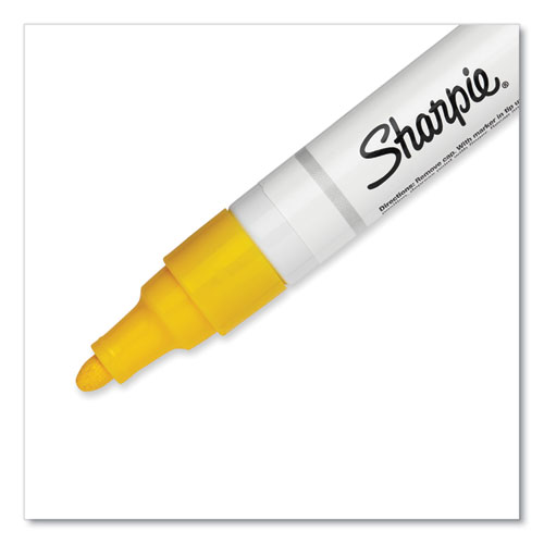 Image of Sharpie® Permanent Paint Marker, Medium Bullet Tip, Yellow