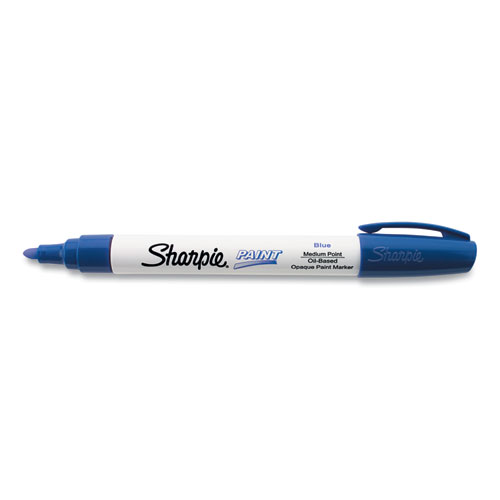Image of Sharpie® Permanent Paint Marker, Medium Bullet Tip, Blue