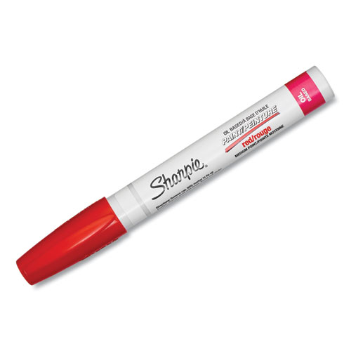 Image of Sharpie® Permanent Paint Marker, Medium Bullet Tip, Red