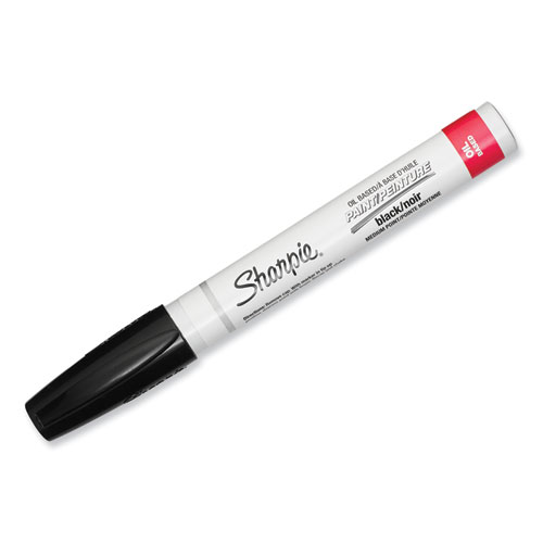 Image of Sharpie® Permanent Paint Marker, Medium Bullet Tip, Black