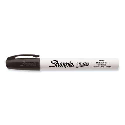 Image of Sharpie® Permanent Paint Marker, Medium Bullet Tip, Black